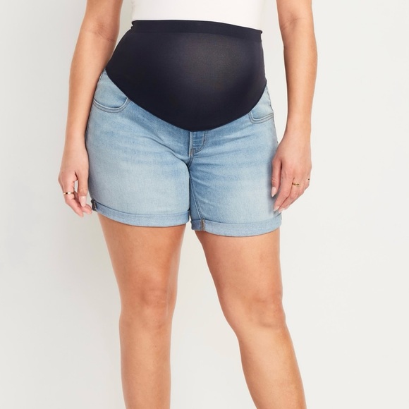 Lot of 2 Old Navy Maternity Jeans Shorts Size 8  NWT - Picture 2 of 6